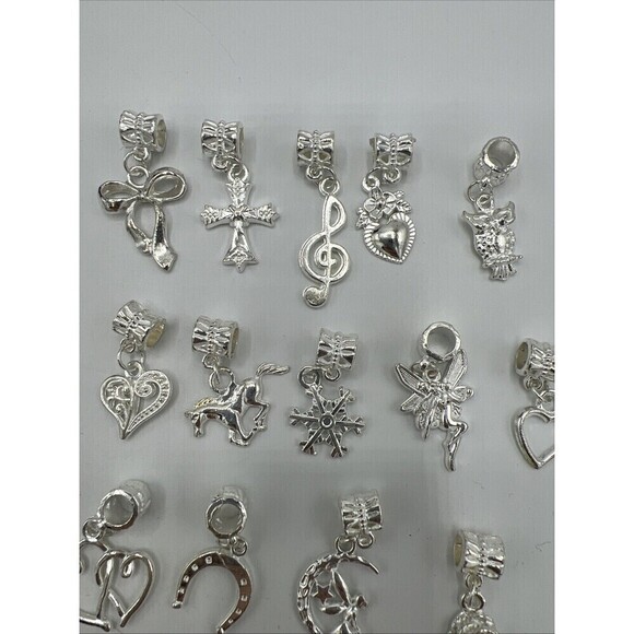 Variety of Silver Tone Bangle Spacers Jewelry Making - Picture 3 of 7